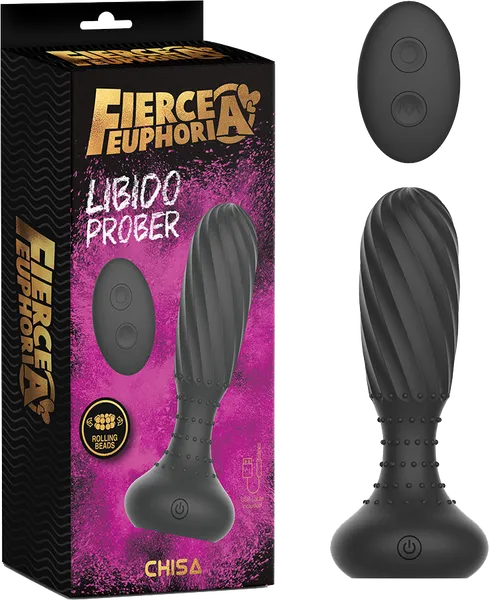 Chisa Novelties Anal Fierce Euphoria Libido Prober Black