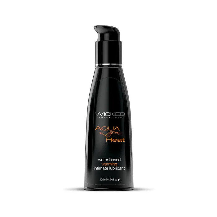 Lubricants WICKED Wicked Aqua Heat Waterbased Warming Sensation Lubricant 4oz Lubricants WICKED Wicked Aqua Heat Waterbased Warming Sensation Lubricant 4oz