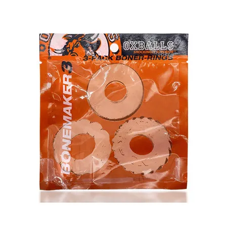 Blue Ox Designs Oxballs Anal OxBalls Bonemaker 3Pack Boner Cockring Kit FLEXtpr Clear Blue Ox Designs Oxballs Anal OxBalls Bonemaker 3Pack Boner Cockring Kit FLEXtpr Clear