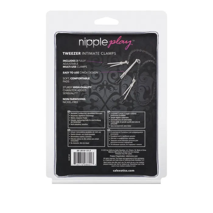 CalExotics Nipple Play Tweezer Intimate Clamps Couples CalExotics Nipple Play Tweezer Intimate Clamps Couples