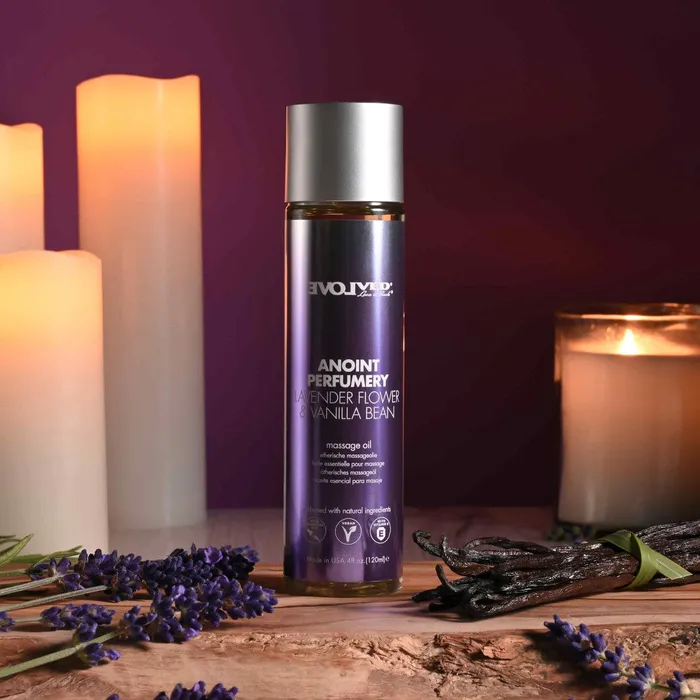 Couples Evolved Novelties Evolved Anoint Perfumery Lavender Flower Vanilla Bean Massage Oil Couples Evolved Novelties Evolved Anoint Perfumery Lavender Flower Vanilla Bean Massage Oil