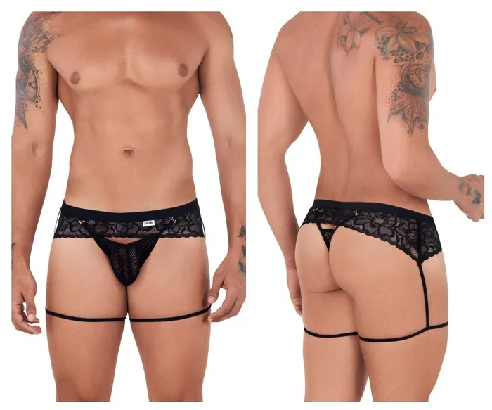 Couples MeshLace Garter Thongs CandyMan