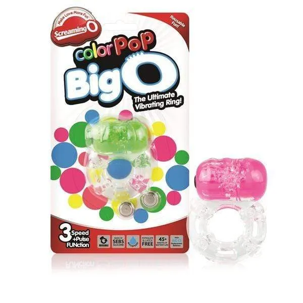Couples Screaming O Screaming O ColourPop BigO2 Vibrating Cock Ring With Clitoral Stimulator Green Couples Screaming O Screaming O ColourPop BigO2 Vibrating Cock Ring With Clitoral Stimulator Green