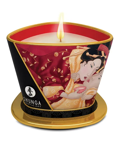 Couples Shunga Shunga Massage Candle Romance 57 Oz Strawberry Wine