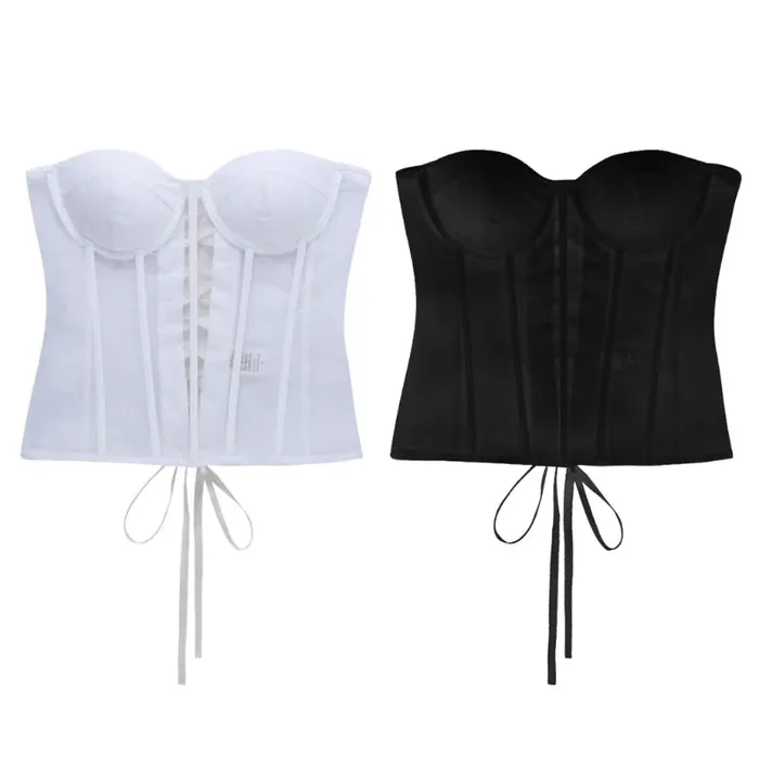 Couples Taras Teazers Strapless Lace Mesh Corset