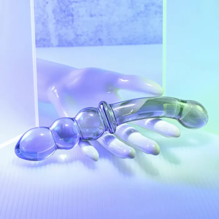 Dildos Gender X Gender X Lustrous Galaxy Dual Ended Glass Wand