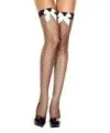 Female Sex Toys Music Legs Satin Bow Spandex Mini Diamond Net Thigh Hi 4830