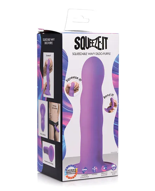 Xr LLC Dildos Squeezeit Squeezable Wavy Dildo