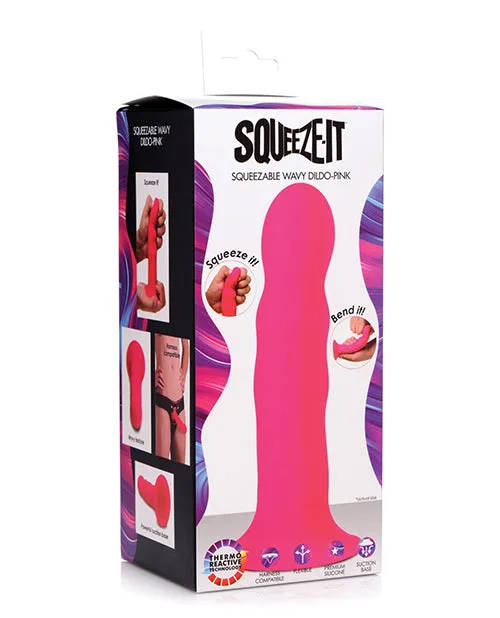 Xr LLC Dildos Squeezeit Squeezable Wavy Dildo