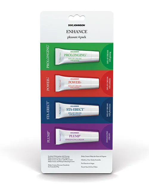Enhance Pleasure Asst Pack Of 4 Doc Johnson Vibrators