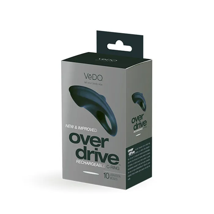 Nalpac Anal VeDO Overdrive Rechargeable Vibrating Ring Just Black