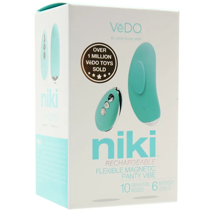 Nalpac Vibrators VeDO Niki Rechargeable Panty Vibe Tease Me Turquoise Nalpac Vibrators VeDO Niki Rechargeable Panty Vibe Tease Me Turquoise