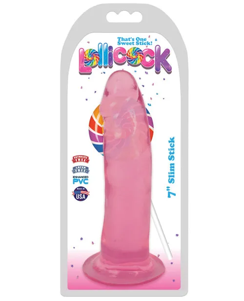 Curve Novelties Lollicock 7 Slim Stick Cherry Ice Curve Novelties Dildos