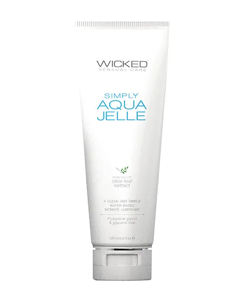 Wicked Sensual Care Lubricants Wicked Sensual Care Simply Aqua Jelle Water Based Lubricant 4 oz Wicked Sensual Care Lubricants Wicked Sensual Care Simply Aqua Jelle Water Based Lubricant 4 oz