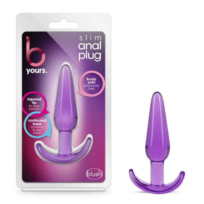 Anal Blush B Yours Slim Anal Plug Purple