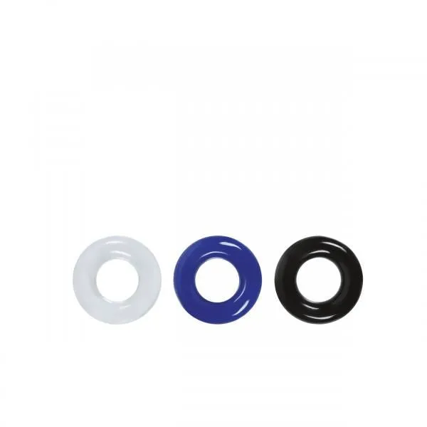 Anal Renegade Stamina Rings Set 3 Assorted Colorsd0102H75Nu7 Ns Novelties