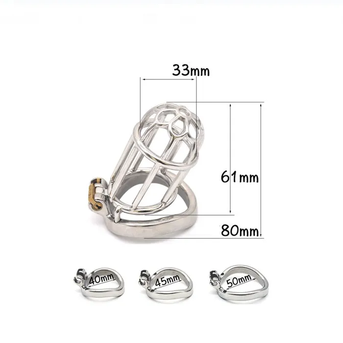 CC68 Steel Chastity Cage CHASTITY CAGE CO Male Sex Toys