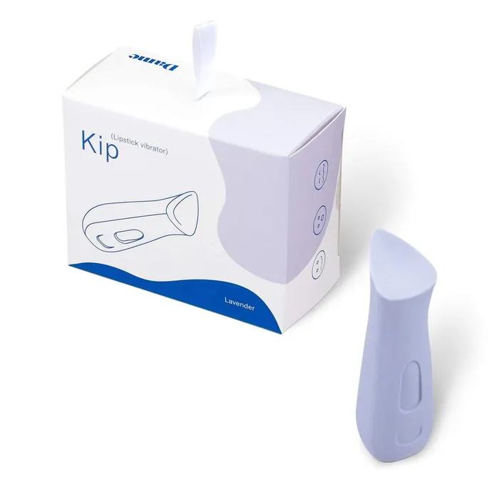Dame Products Female Sex Toys Kip Waterproof Rechargeable Lipstick Vibrator by Dame Lavender