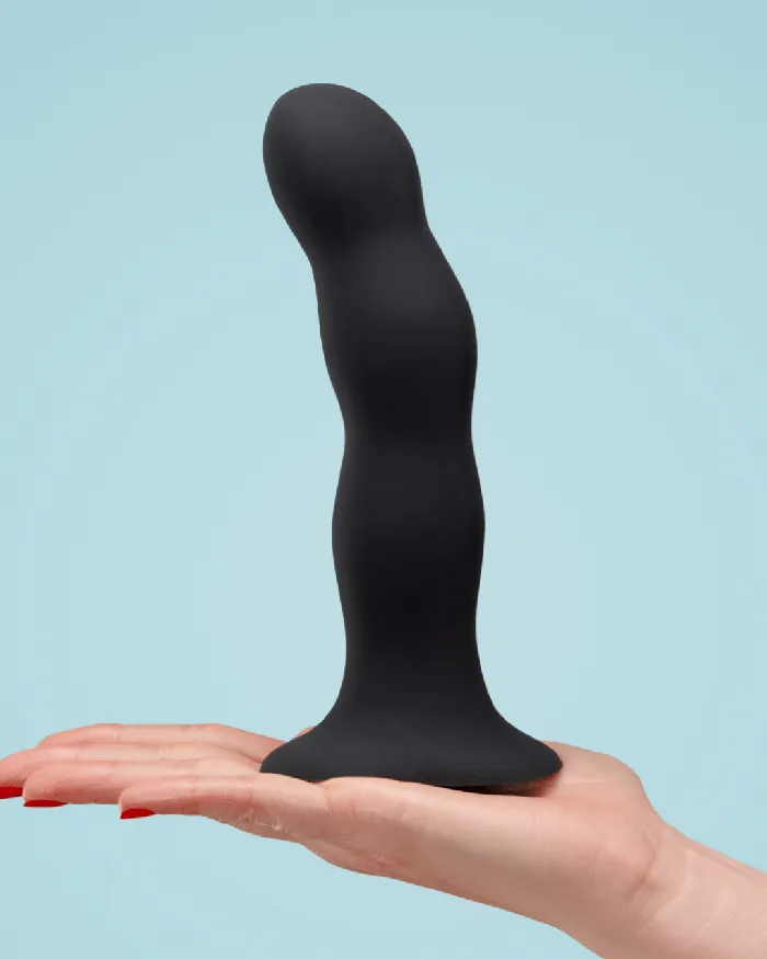 Dildos Fun Factory Bouncer Silicone Dildo with Rumbling Balls Black Fun Factory Dildos Fun Factory Bouncer Silicone Dildo with Rumbling Balls Black Fun Factory