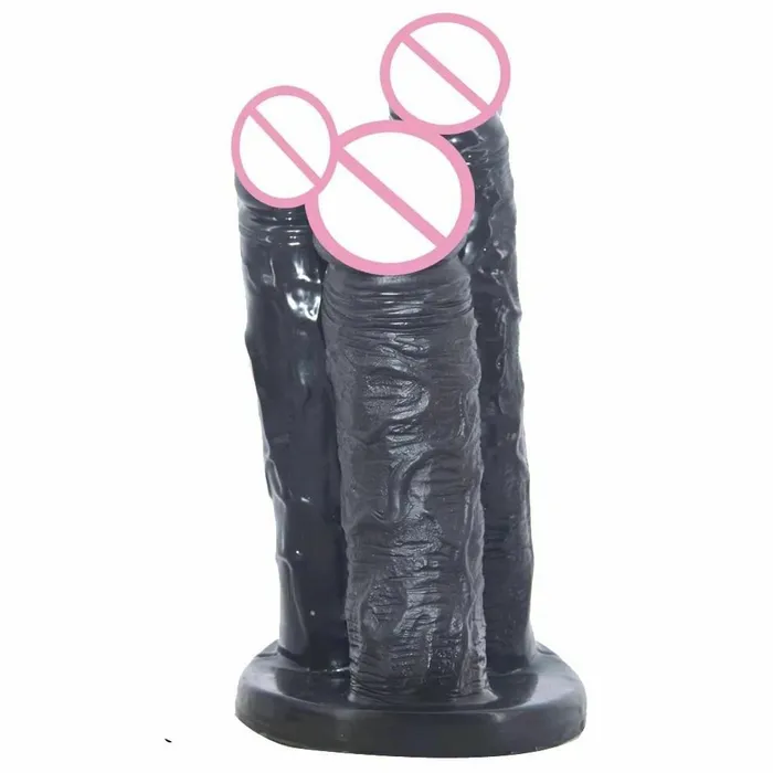House of Dasein Dildos Realistic Dildos Big Black Three Dildo Dong Triple Penetration Realistic Penis Unique Standard House of Dasein Dildos Realistic Dildos Big Black Three Dildo Dong Triple Penetration Realistic Penis Unique Standard
