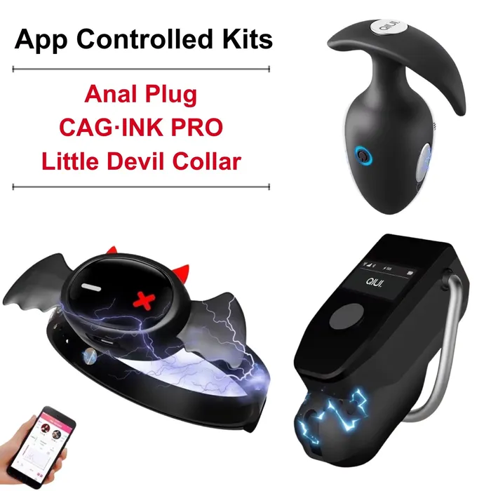 Male Sex Toys CAGINK PRO Cellmate 3 Little Devil Collar Anal Plug CHASTITY CAGE CO Male Sex Toys CAGINK PRO Cellmate 3 Little Devil Collar Anal Plug CHASTITY CAGE CO