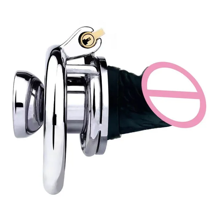 Male Sex Toys CHASTITY CAGE CO Inverted 402 DIY Silicone Dildo Sleeve Chastity Cage