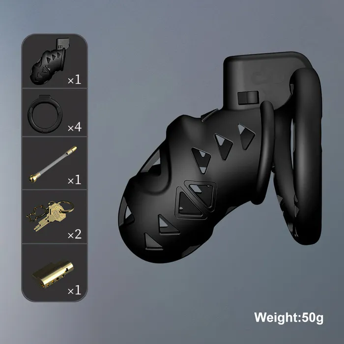 Male Sex Toys CHASTITY CAGE CO Rattlesnake Chastity Cage
