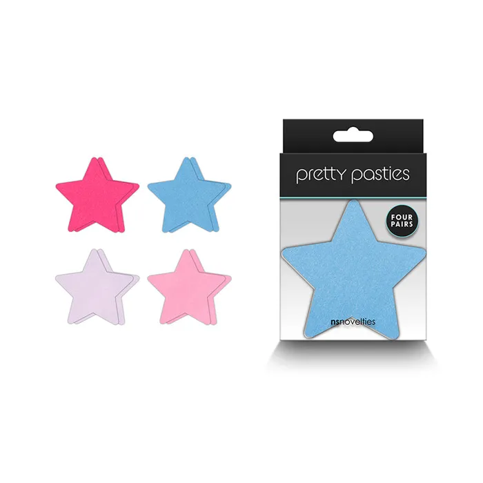 Pretty Pasties Star Ii Assorted 4 Pair New Sensations Novel Vibrators