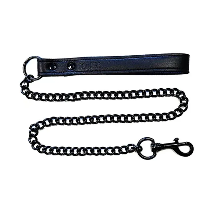 Restraints Rouge Group Ltd Rouge Leather Lead Black Waccess