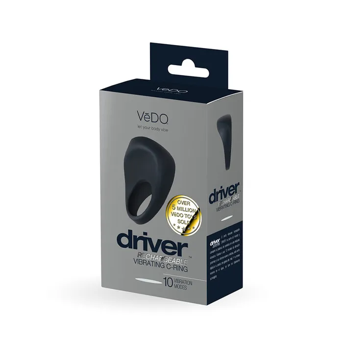 Savvy Co Vibrators Vedo Driver Rechargeable Vib Cring Bk