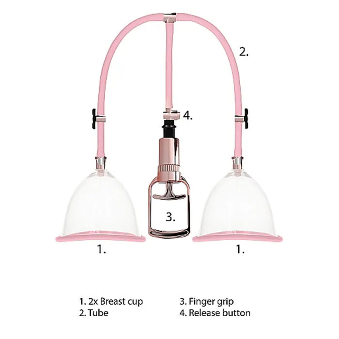 Shots Pumped Breast Pump Set Male Sex Toys