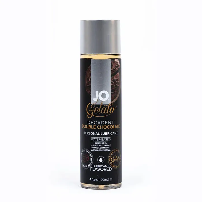 System JO Lubricants JO Gelato Decadent Double Chocolate Flavored WaterBased Lubricant 4 oz