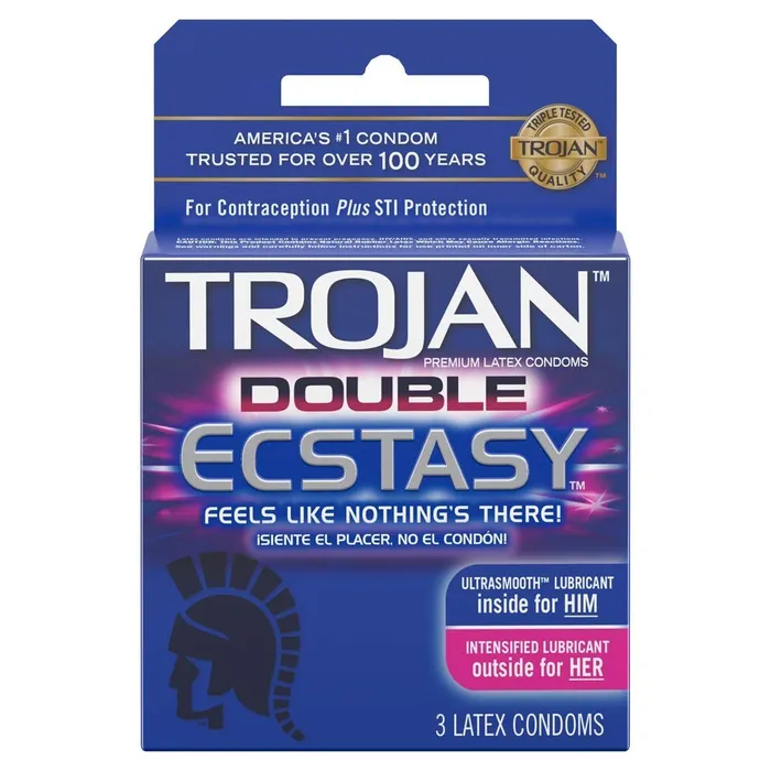 Trojan Double Ecstasy 3Pk TROJAN Dildos