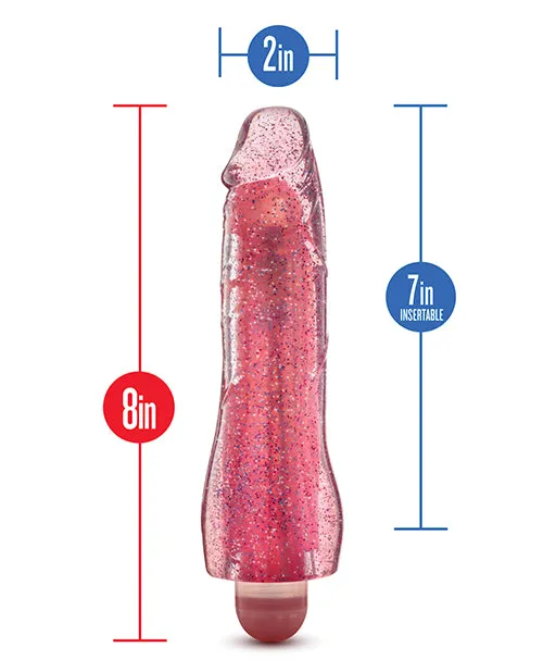 Vibrators Blush Novelties Blush Glow Dicks Glitter Vibrator Molly Pink
