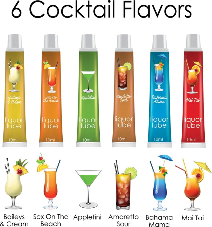 Vibrators Hott Products Liquor Lube Assorted Flavors 72 Pcs Display Display 6 Cocktail Flavors 10Ml Tubes Vibrators Hott Products Liquor Lube Assorted Flavors 72 Pcs Display Display 6 Cocktail Flavors 10Ml Tubes