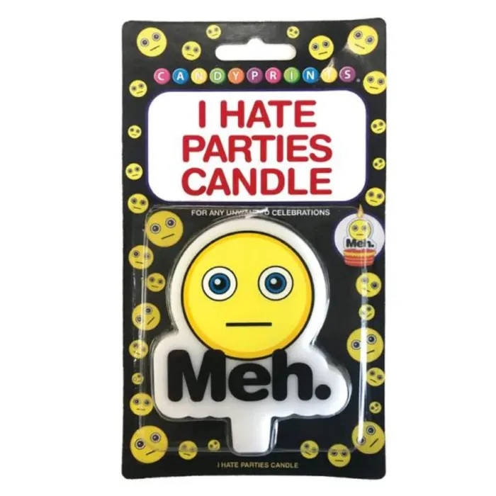 Wd I Hate Parties Candle Meh Little Genie Productions Vibrators