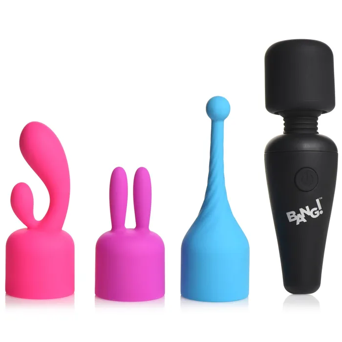 XR PLAY HARD Female Sex Toys Bang 10X Premium Silicone Mini Massage Wand With 3 Interchangeable Clitoral Stimulant Attachments For Women Couples Silky Smooth Feel 3 Speeds 7 Patterns Of Vibration Travel Size XR PLAY HARD Female Sex Toys Bang 10X Premium Silicone Mini Massage Wand With 3 Interchangeable Clitoral Stimulant Attachments For Women Couples Silky Smooth Feel 3 Speeds 7 Patterns Of Vibration Travel Size