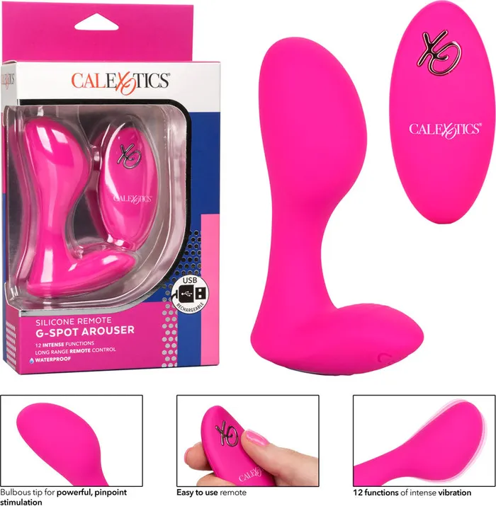 AAPD CalExotics Silicone Remote G Spot Arouser Vibrator Pink Vibrators