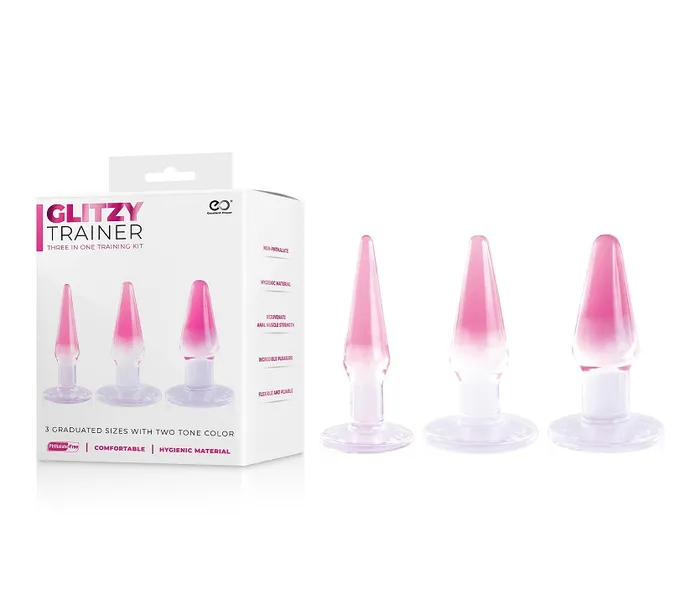 Anal EXCELLENT POWER GLITZY TRAINER 3 IN 1 ANAL SET