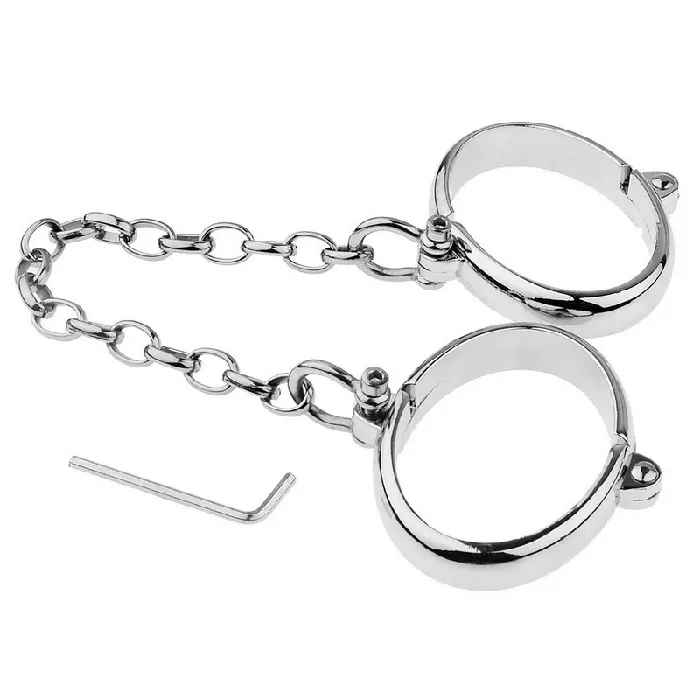 Couples EVEs SECRETS Metal Handcuffs and Ankle Cuffs with Chain BDSM Restraints Sex Toys for Women and Men Couples EVEs SECRETS Metal Handcuffs and Ankle Cuffs with Chain BDSM Restraints Sex Toys for Women and Men