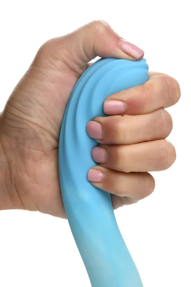 Curve Toys Dildos Simply Sweet Rippled 7 in Silicone Dildo
