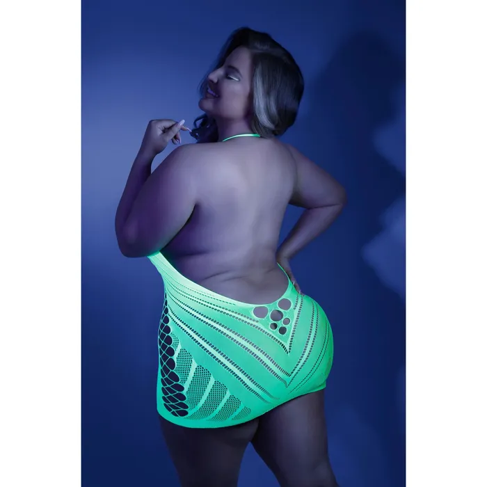 Dildos Fantasy Lingerie Shock Value Halter Dress Queen Neon Green Dildos Fantasy Lingerie Shock Value Halter Dress Queen Neon Green