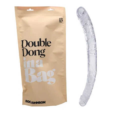Doc Johnson Dildos Doc Johnson In A Bag Double Dong Realistic Clear 13 in