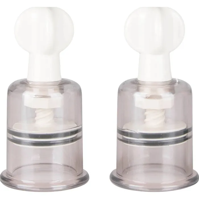 Nipple and Clit Suckers Large 2 Pc Clear Fetish Collection Dildos