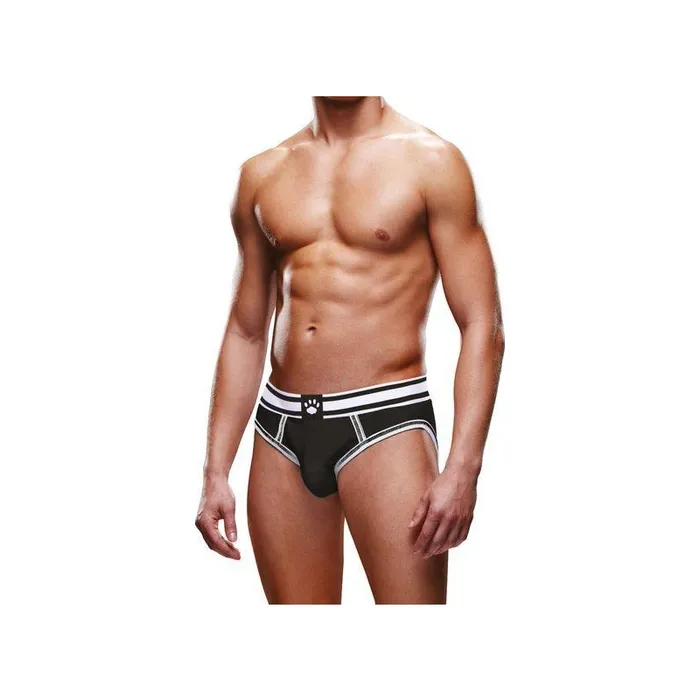 Prowler Anal Prowler Open Brief BlackWhite Medium Black