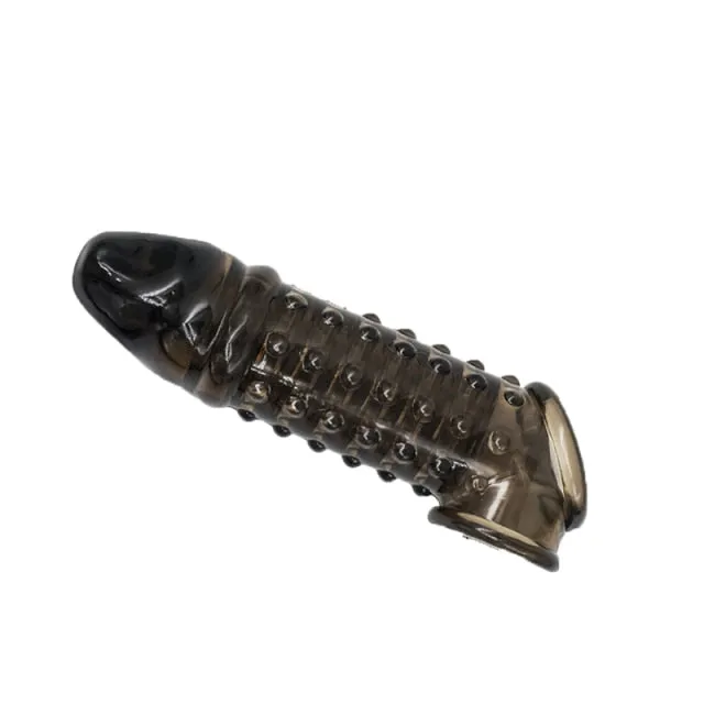 Silicone Reusable Penis Sleeve Lusty Age Male Sex Toys