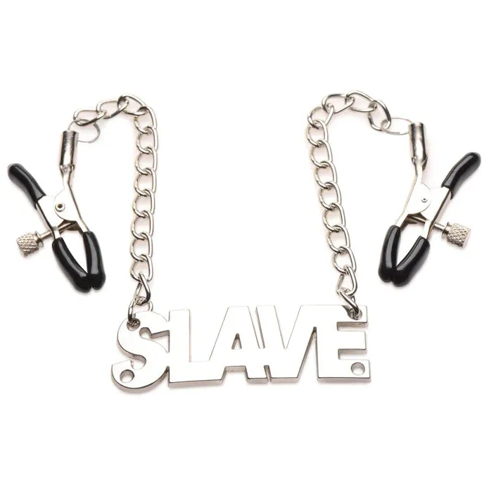 XR BRANDS Nipple Clitoral Toys ENSLAVED SLAVE CHAIN NIPPLE CLAMPS