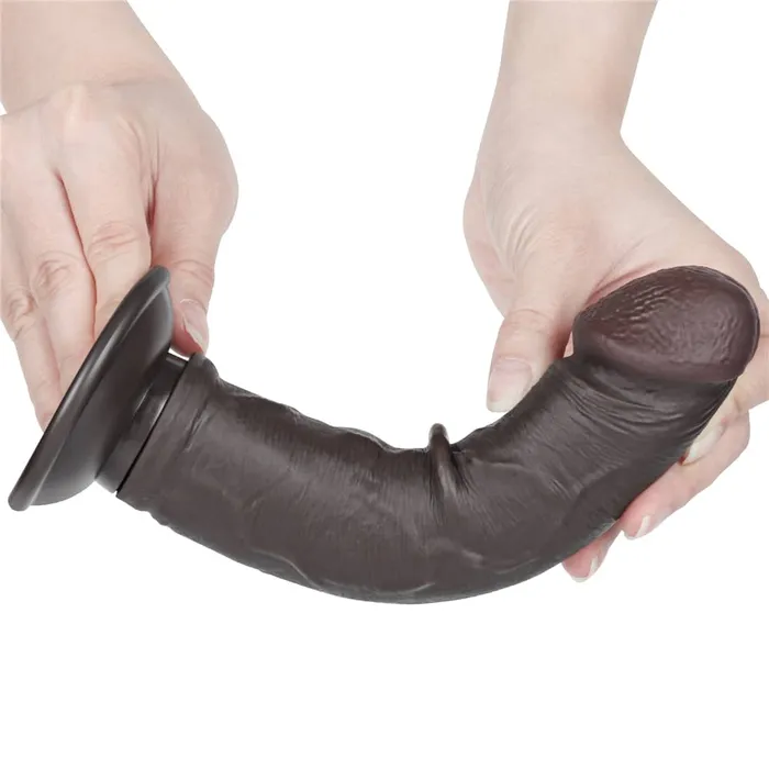 Dildos 8 Sliding Skin Dual Density Dildo Black LOVETOY