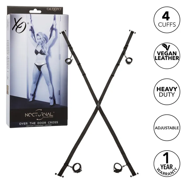 Female Sex Toys CalExotics Nocturnal Collection Over The Door Cross