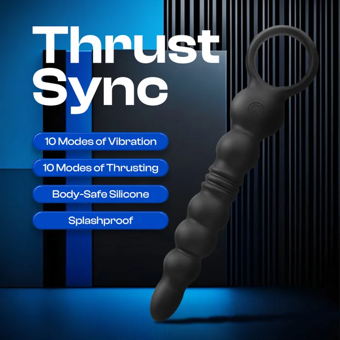 Female Sex Toys FRISKY BUSINESS SG Thrust Sync Anal Bead Thrusting Vibrator With APP Control